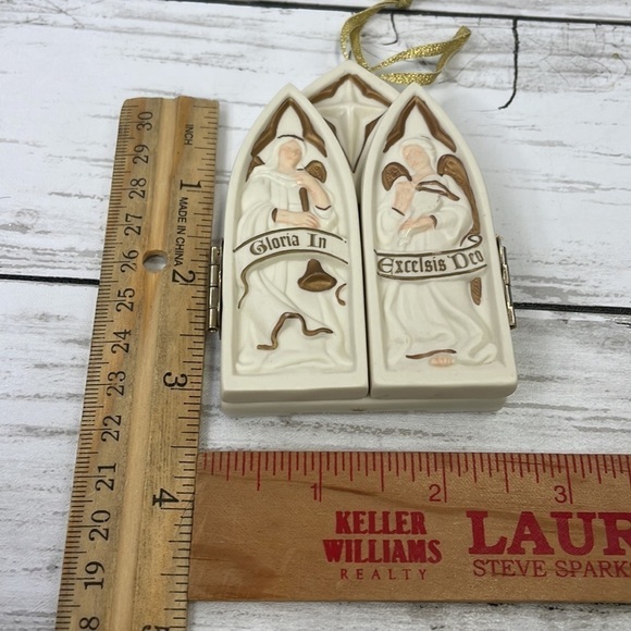 HALLMARK “In Excelsis Deo” 2003 vintage Christmas ornament ceramic - Picture 7 of 7